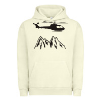 Pigment Pistachio mountain rescue helicopter funny Urban Hoodie - artisFamous