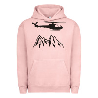 Pigment Salmon mountain rescue helicopter funny Urban Hoodie - artisFamous