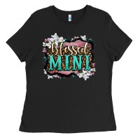 Black blessed mini Ladies Tee - OliviaCreatesArt