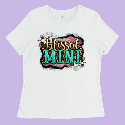 Blessed Mini Ladies Tee Designed By Oliviacreatesart