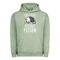 Pigment Oil Green tactical assault possum Urban Hoodie - artisFamous