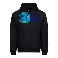 Black Aquarius Sign Zodiac Astrology Horoscope T-shirt Urban Hoodie - artisFamous