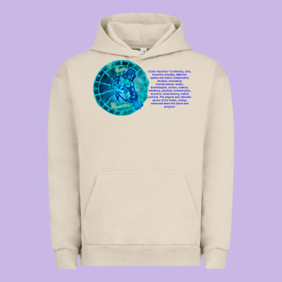 Aquarius Sign Zodiac Astrology Horoscope T-shirt Urban Hoodie Designed By Artisfamous