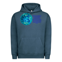 Pigment Midnight Navy Aquarius Sign Zodiac Astrology Horoscope T-shirt Urban Hoodie - artisFamous