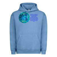 Pigment Pebble Blue Aquarius Sign Zodiac Astrology Horoscope T-shirt Urban Hoodie - artisFamous