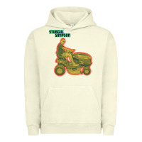 Pigment Pistachio Sturgill Simpson Tractor Urban Hoodie - artisFamous