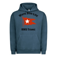 Pigment Midnight Navy white star line (1) Urban Hoodie - artisFamous