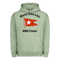 Pigment Oil Green white star line (1) Urban Hoodie - artisFamous