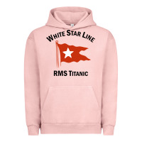 Pigment Salmon white star line (1) Urban Hoodie - artisFamous
