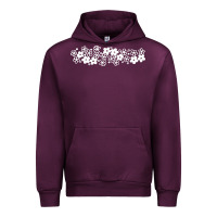 Mauve Wine pyrex pattern Urban Hoodie - artisFamous