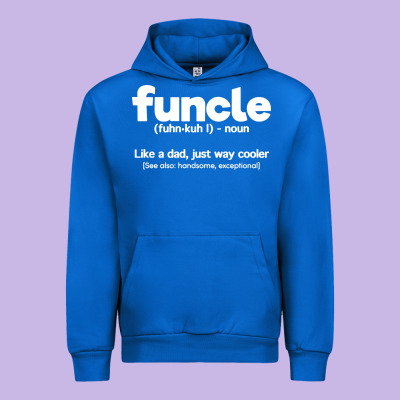 Funcle Definition Urban Hoodie Designed By Artisfamous