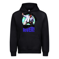 Black chris farley   matt foley nostalgia Urban Hoodie - artisFamous