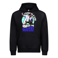 Black chris farley   matt foley nostalgia Urban Hoodie - artisFamous