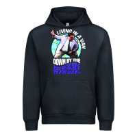Navy chris farley   matt foley nostalgia Urban Hoodie - artisFamous