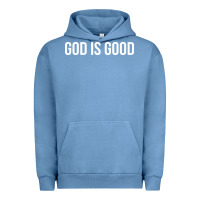 Pigment Pebble Blue god is good Urban Hoodie - artisFamous