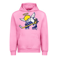 Fuchsia Pink fighting saints Urban Hoodie - artisFamous