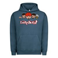 Pigment Midnight Navy Limp Bizkit Essential Urban Hoodie - artisFamous
