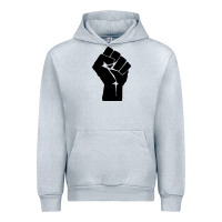Heather Grey fist Urban Hoodie - artisFamous