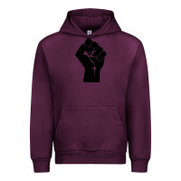 Mauve Wine fist Urban Hoodie - artisFamous