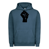 Pigment Midnight Navy fist Urban Hoodie - artisFamous
