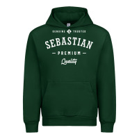 Forest Green Sebastian Personalized Name Mens Birthday Urban Hoodie - artisFamous