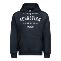 Navy Sebastian Personalized Name Mens Birthday Urban Hoodie - artisFamous