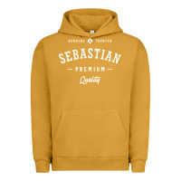Pigment Peanut Butter Sebastian Personalized Name Mens Birthday Urban Hoodie - artisFamous