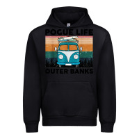 Black pogue life outer banks retro vintage Urban Hoodie - artisFamous