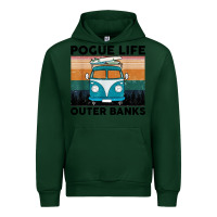 Forest Green pogue life outer banks retro vintage Urban Hoodie - artisFamous