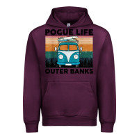 Mauve Wine pogue life outer banks retro vintage Urban Hoodie - artisFamous