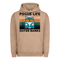Pigment Burro pogue life outer banks retro vintage Urban Hoodie - artisFamous
