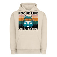 Pigment French Oak pogue life outer banks retro vintage Urban Hoodie - artisFamous