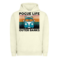 Pigment Pistachio pogue life outer banks retro vintage Urban Hoodie - artisFamous