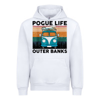 White pogue life outer banks retro vintage Urban Hoodie - artisFamous