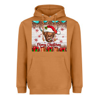 Meerkat merry christmas cow Heavyweight Hoodie - JahusDesignShop
