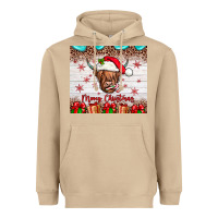 Mushroom merry christmas cow Heavyweight Hoodie - JahusDesignShop