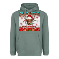 Sage merry christmas cow Heavyweight Hoodie - JahusDesignShop