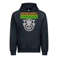 Navy Sturgill Simpson De Oppresso Liber Urban Hoodie - artisFamous