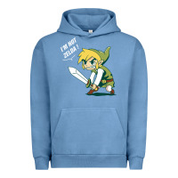 Pigment Pebble Blue i’m not zelda Urban Hoodie - artisFamous