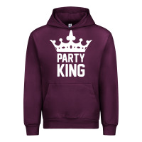 Mauve Wine party king Urban Hoodie - artisFamous