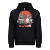 Black sumo pop Urban Hoodie - artisFamous