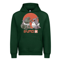 Forest Green sumo pop Urban Hoodie - artisFamous