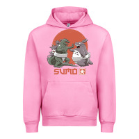 Fuchsia Pink sumo pop Urban Hoodie - artisFamous
