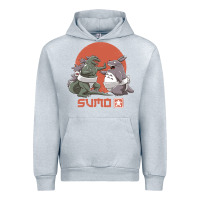 Heather Grey sumo pop Urban Hoodie - artisFamous