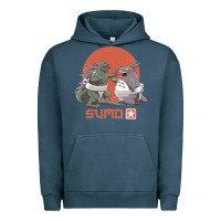 Pigment Midnight Navy sumo pop Urban Hoodie - artisFamous