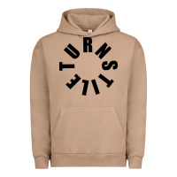 Pigment Burro TURNSTILE BLACK ON WHITE Urban Hoodie - artisFamous