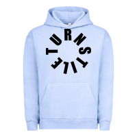 Pigment Grape Ice TURNSTILE BLACK ON WHITE Urban Hoodie - artisFamous