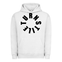 Pigment Lunar Rock TURNSTILE BLACK ON WHITE Urban Hoodie - artisFamous