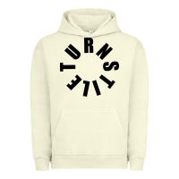 Pigment Pistachio TURNSTILE BLACK ON WHITE Urban Hoodie - artisFamous