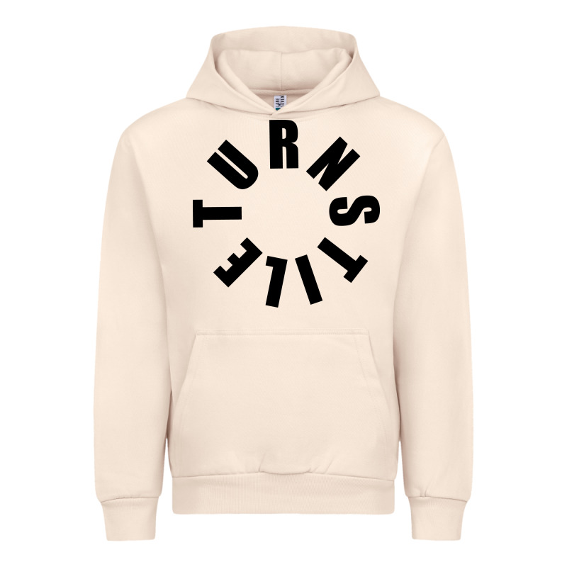 Turnstile Black On White Urban Hoodie by artisFamous | Teevron